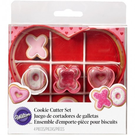 Set modelčkov za piškote Wilton VD 2308-0216 XO Heart Game