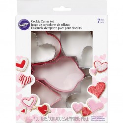 Set modelčkov za piškote Wilton VD 2308-0216 XO Heart Game