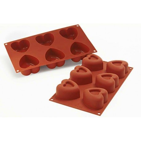 Multiporcijski silikonski pekač/model Silikomart  SF124 Passion