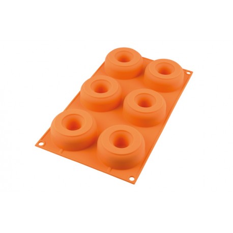 Multiporcijski silikonski pekač Silikomart Donuts