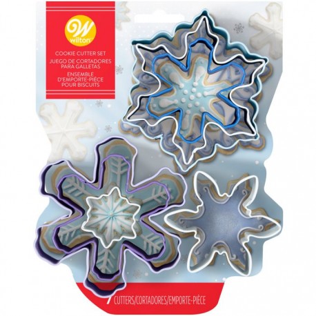 Set modelčkov za piškote Wilton XMS 2308-3803 Snowflake