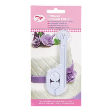 Tala 10A00049 3 Wheel Fondant Cutter