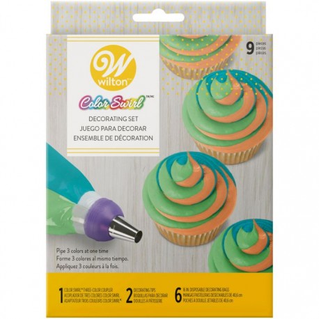 Set za dekoriranje Wilton 2104-7072  9pc Color Swirl Decorating Set