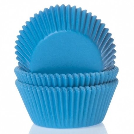 HoM Papirčki za muffine HM0084 Cyan Blue  50 kos