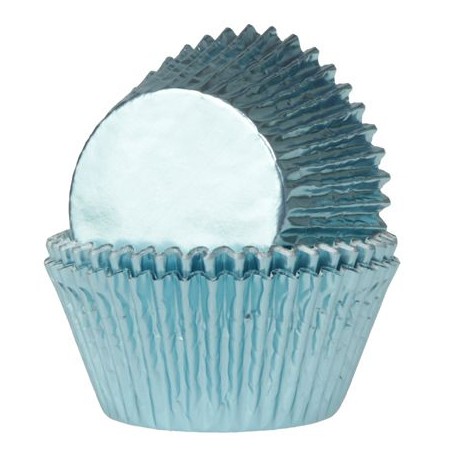 HoM Papirčki za muffine Foil HM4365 Baby Blue / Baby modra  24 kos