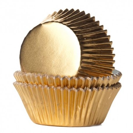 HoM Papirčki za muffine Foil HM2026 Gold / Zlata  24 kos