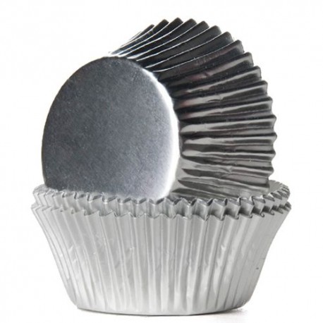 HoM Papirčki za muffine Foil HM2019 Silver / Srebrna  24 kos