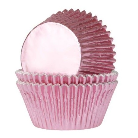 HoM Mini papirčki za peko Foil HM5997 Baby Pink  36 kos
