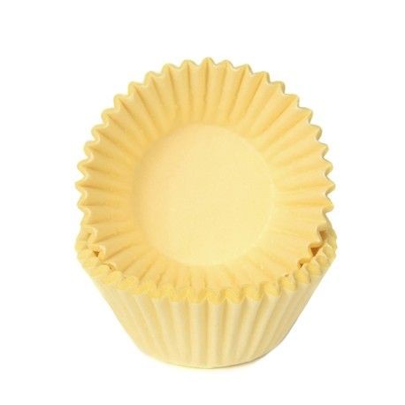HoM Mini papirčki za peko Chocolate HM6529 Pastel Yellow  100 kos
