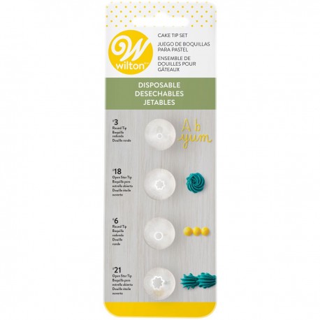 Wilton 418-6613 Disposable Tip / Set konic za dekoriranje  4 kos