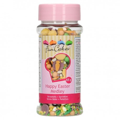 FunCakes G41096 Dekorativni posip Sprinkle Medley Happy Easter 65g