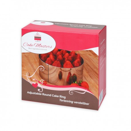 CakeMasters CM10876 Cake Ring / nastavljiv obroč za torto / 16-30 cm / 8 cm