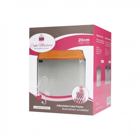 CakeMasters CM14932 Cake Ring / nastavljiv obroč za torto / 16x16/28x28 cm / 20 cm