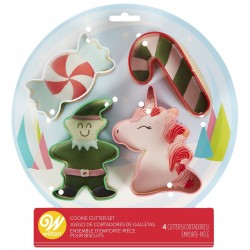 Set modelčkov za piškote Wilton XMS 2308-0-0226 Globe 4 kos