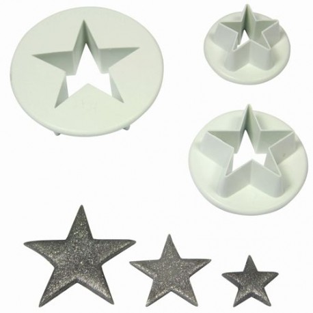 Set modelčkov za piškote  XMS PME SA701 Star 3 kos