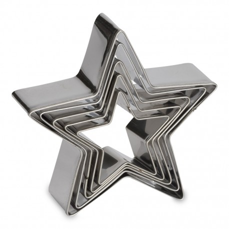 PATT 0002012 XMS Cookie Cutter Star Set 5 kos