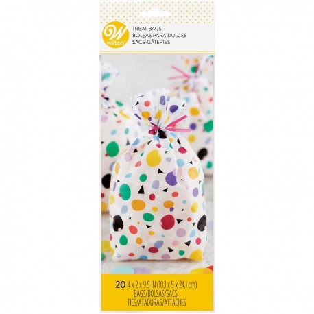 Vrečke Wilton 1912-0-0017 Treat Bag Max Dots Triangle 20 kos