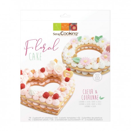 ScrapCooking SC3916 Cake Template Floral Set 2