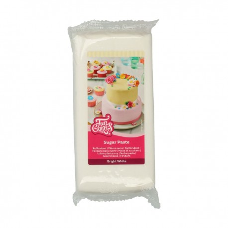 FunCakes F20100 Sugar Paste Bright White 250g