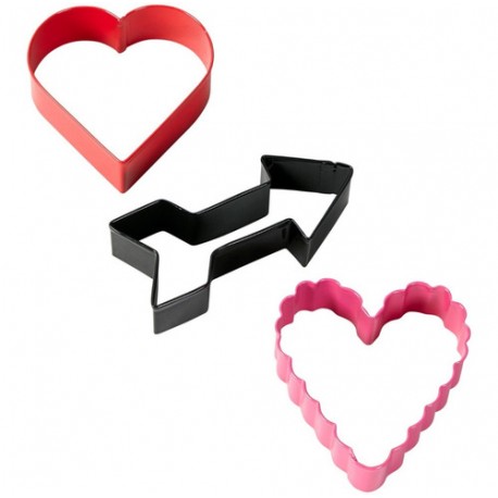 Set modelčkov za piškote Wilton  VD 2308-3341 Valentine 3 kos