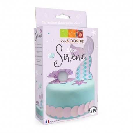 ScrapCooking SC2274 Dekoracija za torto / Wafer Decoration  - Mermaid Set 15  kos