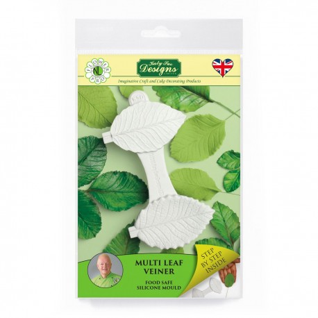 Šablona / Veining mat Katy Sue NLC008 Multi Leaf  Veiner