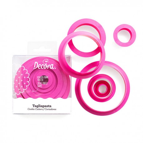 Decora 255300 6 Round Cookie Cutter Set /  Set modelčkov za piškotek krog 6kos