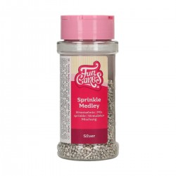 FunCakes Dekorativni posip F51420 Medley Silver / Srebrni mix  65g