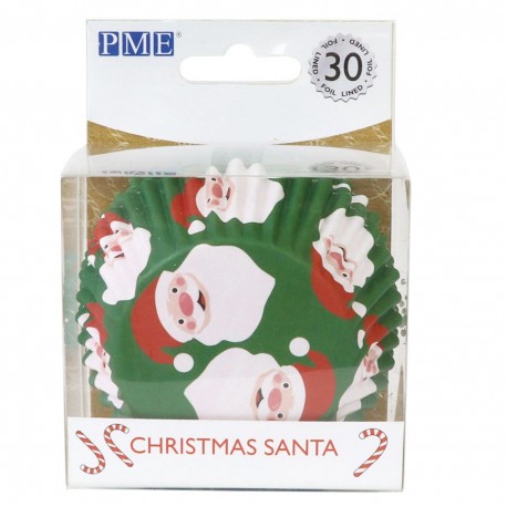 PME Foil Baking Cups / XMS papirčki za muffine BC801  Christmass Santa 30kos