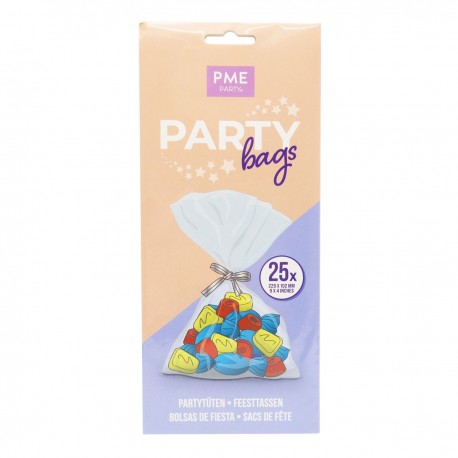 Vrečke PMW BP500 Party Bags*Ties 25 kos Clear