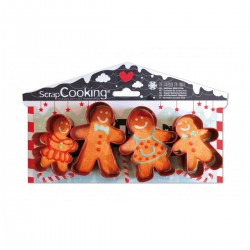 ScrapCooking XMS  SC2081 Modelček za piškote Gingerbread Family Cutters 4 kos