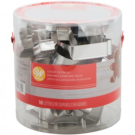 Set modelčkov za piškote Wilton XMS 02-0-0423 Holiday 18 kos