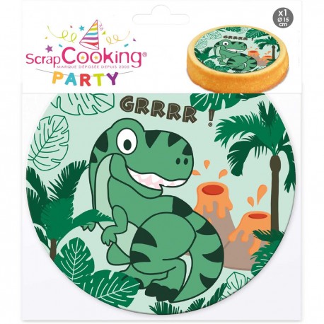 ScrapCooking SC0403 Dekoracija za torto / Wafer Decoration Dino 14cm