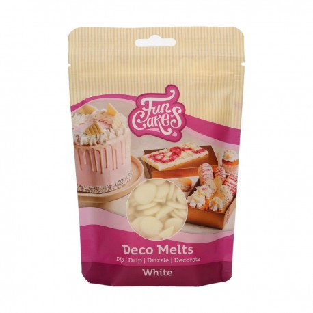 FunCakes F25110 DecoMelts / Čokoladne kapljice - White 250g