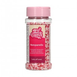 FunCakes Dekorativni posip NonPareils Lots of Love  80 g