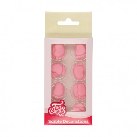 FunCakes F50115 Sladkorna dekoracija / Baby Feet / Male nogice 16 kos