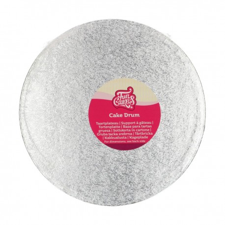 FunCakes Cake Drum FC525RD Podstavek za torto 25 cm Silver 1 kos
