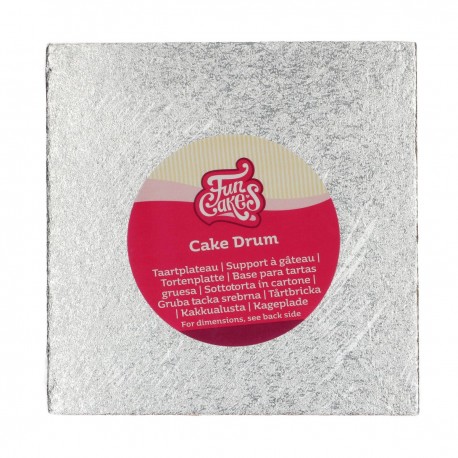 FunCakes Cake Drum F80965 Podstavek za torto 17.5x17.5cm SREBRN 1 kos