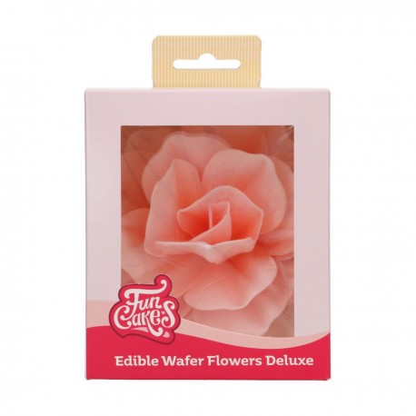 FunCakes F53830 Jedilna dekoracija za torto / Edible Wafer Flower  - PASTELLA Deluxe PINK Large