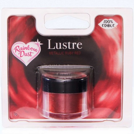 RD Edible Lustre RD2065  / Bleščeči prah RUBY RED 3 g